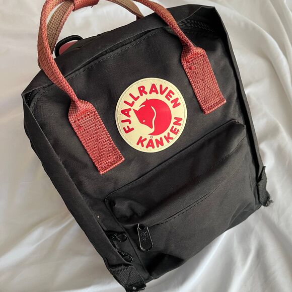 Fjallraven Kanken Mini Backpack Red & Black W Adjustable Strap main image 9